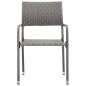Preview: 5-tlg. Garten-Essgruppe Poly Rattan Anthrazit
