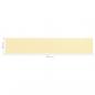Preview: Balkon-Sichtschutz Beige 90x500 cm HDPE 