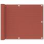 Preview: ARDEBO.de - Balkon-Sichtschutz Terracotta-Rot 75x300 cm HDPE