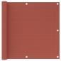 Preview: ARDEBO.de - Balkon-Sichtschutz Terracotta-Rot 90x600 cm HDPE