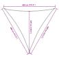 Preview: Sonnensegel 160 g/m² Anthrazit 4x4x4 m HDPE