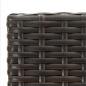 Preview: 7-tlg. Gartenbar-Set Poly Rattan Braun
