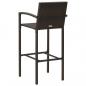 Preview: 7-tlg. Gartenbar-Set Poly Rattan Braun