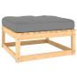 Preview: 7-tlg. Garten-Lounge-Set mit Kissen Massivholz Kiefer