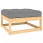 Preview: 9-tlg. Garten-Lounge-Set mit Kissen Massivholz Kiefer