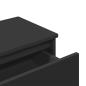 Preview: Nachttisch Schwarz 40x30x39 cm Holzwerkstoff