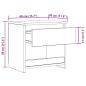 Preview: Nachttische 2 Stk. Sonoma-Eiche 40x30x39 cm Holzwerkstoff