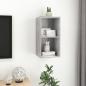 Preview: TV-Wandschrank Betongrau 37x37x72 cm Holzwerkstoff