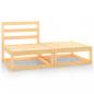 Preview: ARDEBO.de - 2-tlg. Garten-Lounge-Set Massivholz Kiefer