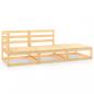 Preview: ARDEBO.de - 3-tlg. Garten-Lounge-Set Massivholz Kiefer