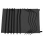 Preview: Campingbett 180x60x19 cm Oxford-Gewebe und Stahl Schwarz