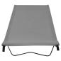 Preview: Campingbett 180x60x19 cm Oxford-Gewebe und Stahl Grau