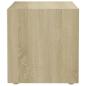 Preview: TV-Schrank Weiß und Sonoma-Eiche 37x35x37 cm Holzwerkstoff