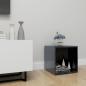 Preview: ARDEBO.de - TV-Schrank Hochglanz-Schwarz 37x35x37 cm Holzwerkstoff