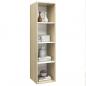 Preview: TV-Wandschrank Sonoma-Eiche Weiß 37x37x142,5 cm Holzwerkstoff