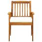 Preview: 9-tlg. Garten-Essgruppe mit Kissen Massivholz Akazie