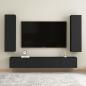 Preview: TV-Schrank Schwarz 30,5x30x110 cm Holzwerkstoff