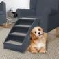 Preview: Hundetreppe mit 4 Stufen Klappbar Dunkelgrau