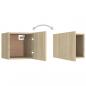 Preview: Nachttisch Sonoma-Eiche 30,5x30x30 cm Holzwerkstoff