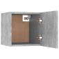 Preview: Nachttische 2 Stk. Betongrau 30,5x30x30 cm Holzwerkstoff