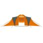 Preview: ARDEBO.de - Campingzelt 9 Personen Stoff Grau und Orange