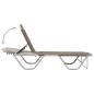 Preview: Sonnenliege Aluminium und Textilene Taupe