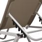 Preview: Sonnenliege Aluminium und Textilene Taupe