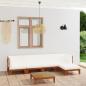 Preview: 6-tlg. Garten-Lounge-Set mit Kissen Massivholz Akazie