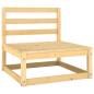 Preview: 5-tlg. Garten-Lounge-Set mit Kissen Kiefer Massivholz