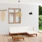 Preview: 5-tlg. Garten-Lounge-Set mit Kissen Massivholz Akazie