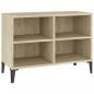Preview: TV-Schrank mit Metallbeinen Sonoma-Eiche 69,5x30x50cm