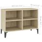 Preview: TV-Schrank mit Metallbeinen Sonoma-Eiche 69,5x30x50cm