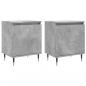Preview: Nachttische 2 Stk. Betongrau 40x30x50 cm Holzwerkstoff