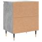 Preview: Nachttische 2 Stk. Betongrau 40x30x50 cm Holzwerkstoff