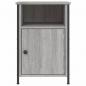 Preview: Nachttisch Grau Sonoma 40x42x60 cm Holzwerkstoff