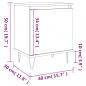 Preview: Nachttische 2 Stk. Betongrau 40x30x50 cm Holzwerkstoff