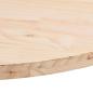 Preview: Tischplatte 70x35x2,5 cm Massivholz Kiefer Oval