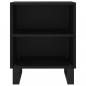 Preview: Nachttisch Schwarz 40x30x50 cm Holzwerkstoff