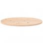 Preview: Tischplatte 70x35x2,5 cm Massivholz Kiefer Oval