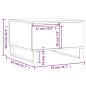 Preview: Couchtisch Grau Sonoma 55x55x36,5 cm Holzwerkstoff