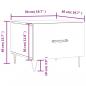 Preview: Couchtisch Sonoma-Eiche 50x50x40 cm Holzwerkstoff
