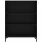 Preview: Bücherregal Schwarz 69,5x32,5x90 cm Holzwerkstoff