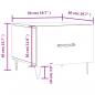 Preview: Couchtisch Braun Eichen-Optik 50x50x40 cm Holzwerkstoff