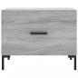 Preview: Couchtisch Grau Sonoma 50x50x40 cm Holzwerkstoff