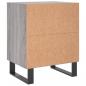 Preview: Nachttische 2 Stk. Grau Sonoma 40x30x50 cm Holzwerkstoff
