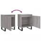 Preview: Nachttische 2 Stk. Grau Sonoma 40x30x50 cm Holzwerkstoff