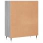 Preview: Bücherregal Grau Sonoma 69,5x32,5x90 cm Holzwerkstoff