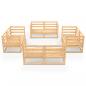 Preview: 8-tlg. Garten-Lounge-Set Massivholz Kiefer