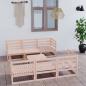 Preview: ARDEBO.de - 7-tlg. Garten-Lounge-Set Massivholz Kiefer
