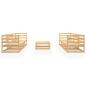 Preview: 7-tlg. Garten-Lounge-Set Massivholz Kiefer